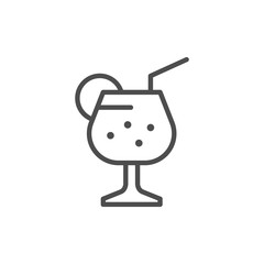 Cocktail line icon