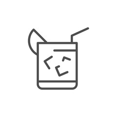 Cocktail line icon
