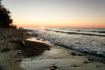 Polskie morze zachód słońca, Jastrzębia Góra