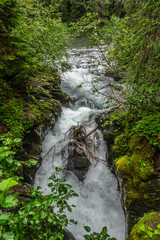 Winner creek river flow after the rain