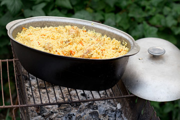 food, meal, dish, rice, vegetable, pan, cooking, dinner, cuisine, chicken, healthy, meat, fried, bowl, curry, paella, sauce, soup, closeup, tomato, lunch, white, vegetables, hot, gourmet