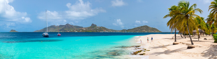 Mother and kids at beach