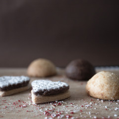 delicious cakes and cookie