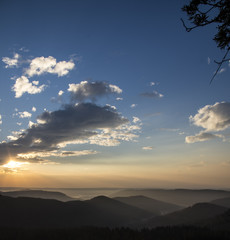 Sonnenaufgang über dem Schwarzwald
