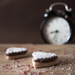 delicious hearty cake and time