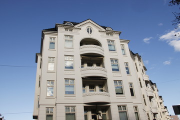 Obraz premium Immeuble moderne du quartier de Frogner à Oslo, Norvège