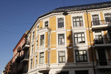 Fototapeta na wymiar Immeuble ancien à Oslo, Norvège