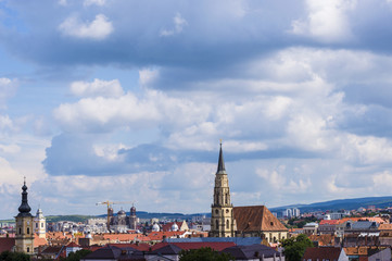 Cityscape of Cluj-Napoca, Transylvania, Romania