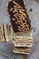 Schokoladen Erdnussbutter Semifreddo 