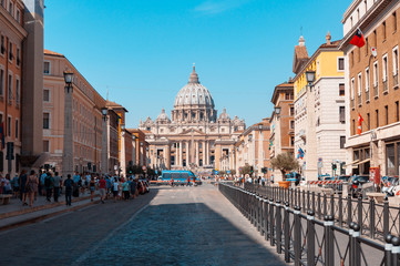 Saint Peter's Basilica in Vatican  - obrazy, fototapety, plakaty