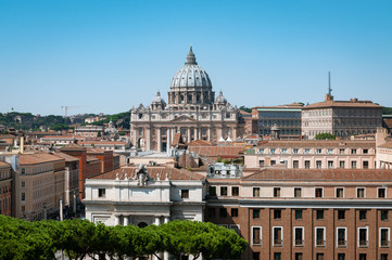 Saint Peter's Basilica in Vatican  - obrazy, fototapety, plakaty