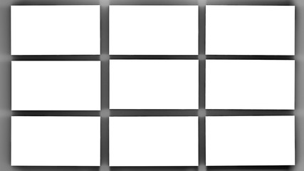 dark clean surfaces. layout. 3D rendering