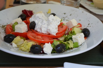 Greek Salad with delicious fresh ingredients
