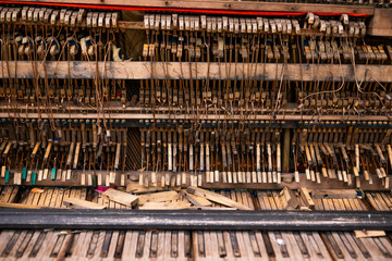 Old piano in Uzupis. Lithuania, Vilnius