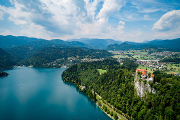 Fototapeta na wymiar Slovenia - resort Lake Bled.