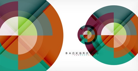 Obraz premium Wektorowy okręgu abstrakta tło