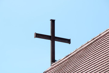 Cross on a church