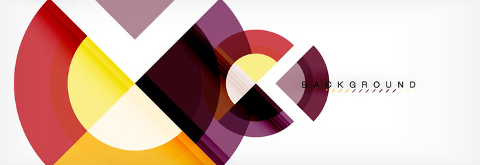 Obraz premium Vector circular geometric abstract background