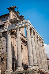 Fototapeta na wymiar Ancient Roman Temple 