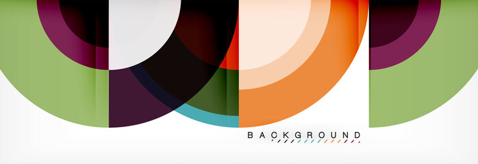 Vector circular abstract background