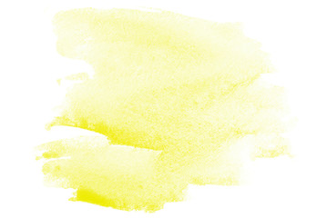 Abstract watercolor yellow bright spot