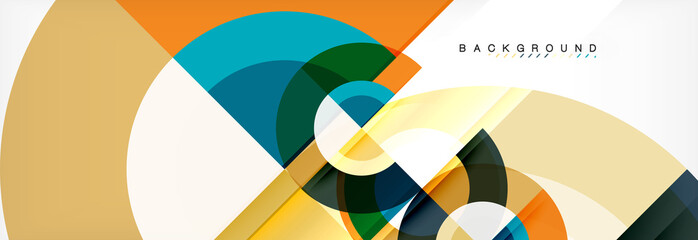 Obraz premium Wektorowy kółkowy abstrakcjonistyczny tło