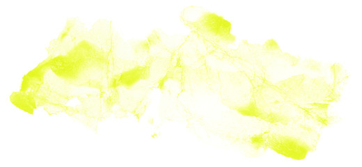 Abstract watercolor yellow bright spot