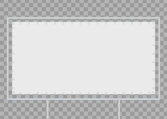 White blank press wall. Blank canvas banner. Backdrop mockup banner