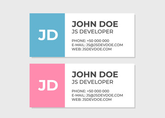 Obraz premium Business e-mail signature template. Email contact vector template