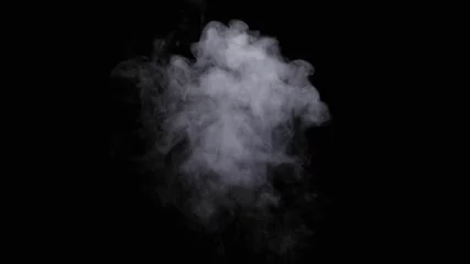 Deurstickers Rook Realistische droge rookwolken mist-overlay, perfect voor compositie in uw opnamen. Laat het gewoon vallen en verander de overvloeimodus naar scherm of voeg toe.