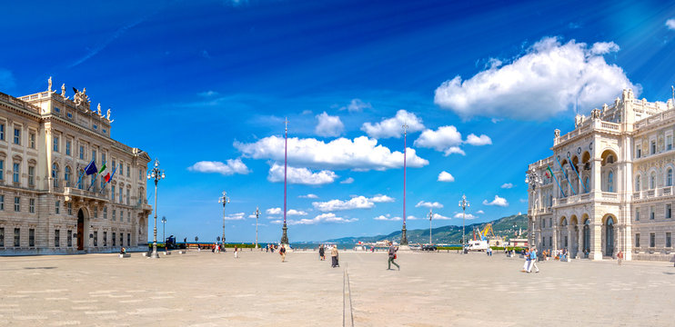 Trieste, City In Italy By Adriatic Sea