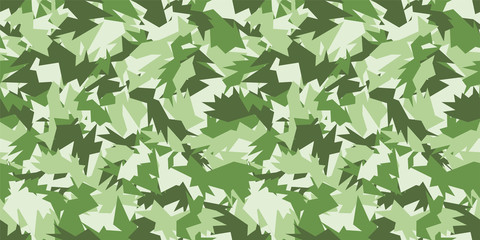 Sharp camouflage background. Seamless pattern.Vector. とがった迷彩パターン
