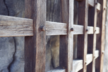 Wooden door detail