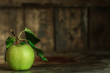 apples. food background. top view
