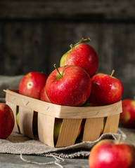apples. food background. top view