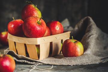 apples. food background. top view