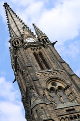Turm der Peterskirche in Leipzig
