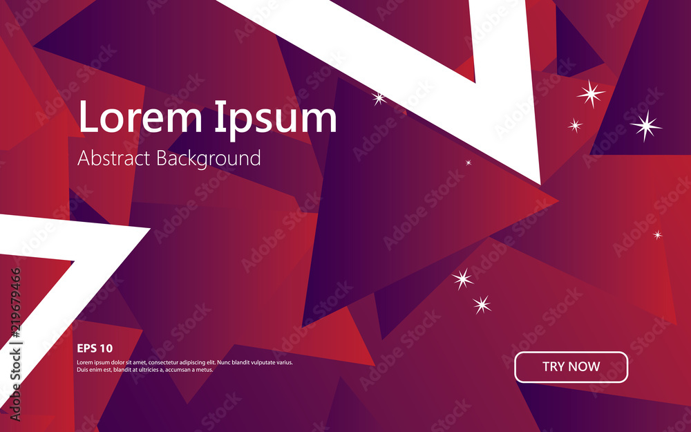 Poster red modern shape abstract triangle background