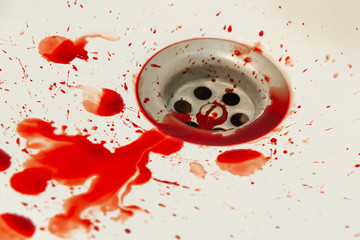 blood drain bathroom sink