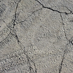 Obraz premium Close up of cracked concrete floor texture. Square neutral background for instagram
