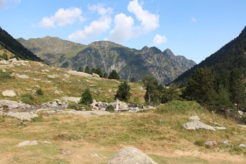 Paysage de montagne Cauterets lac de Gaube Pyrénées France