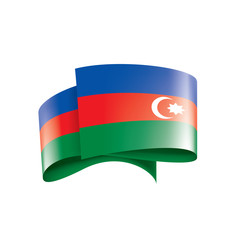 Azerbaijan flag, vector illustration on a white background