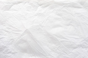white crumpled paper texture background