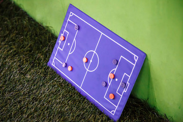 Football Board for tactics on a green background.