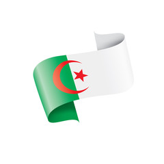 Algeria flag, vector illustration on a white background