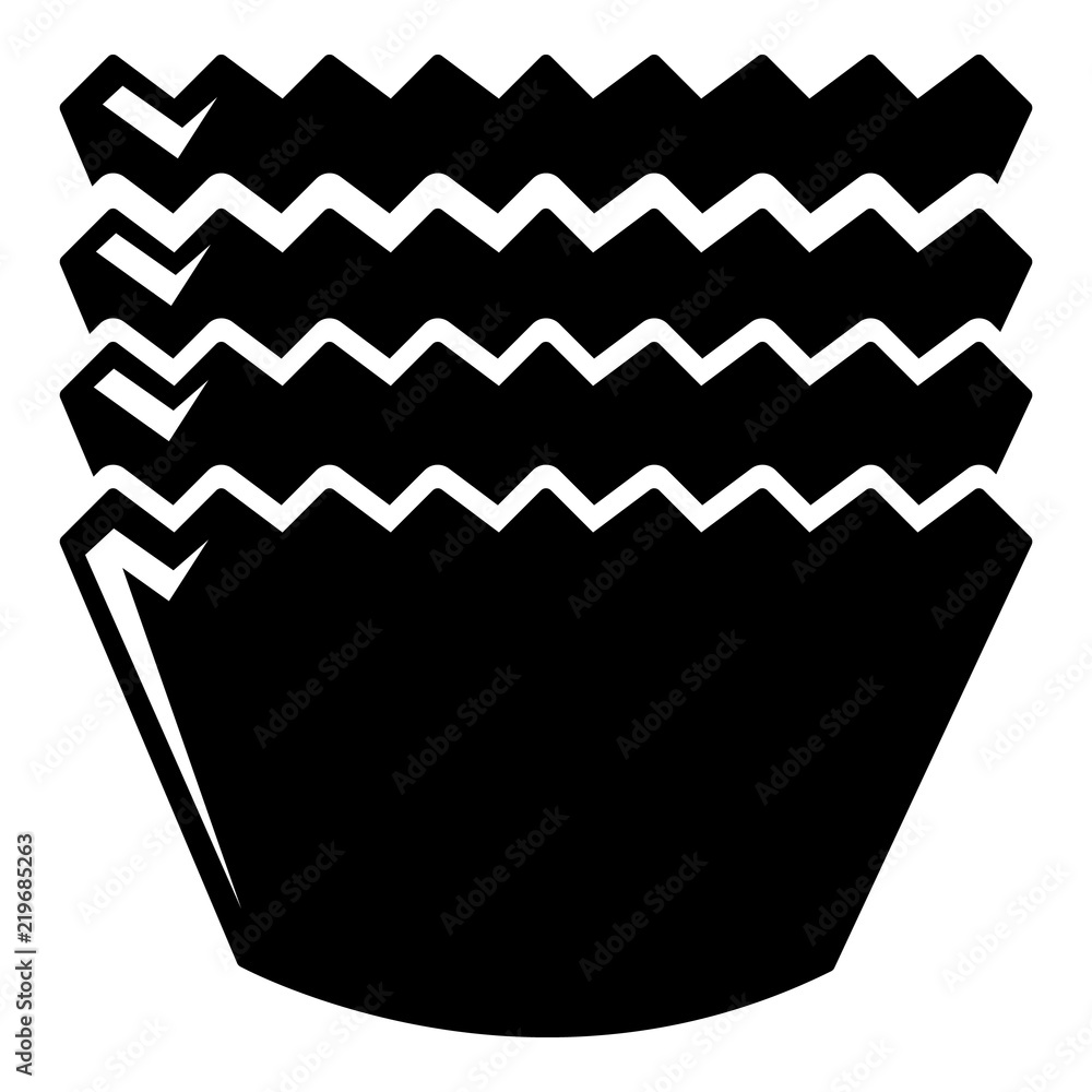 Poster baking molds icon . simple illustration of baking molds vector icon for web design isolated on white