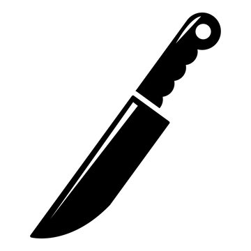 Knife icon . Simple illustration of knife vector icon for web design isolated on white background