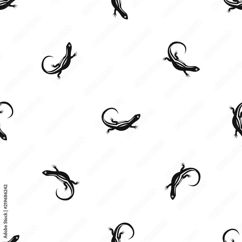 Poster lizard pattern repeat seamless in black color for any design. vector geometric illustration