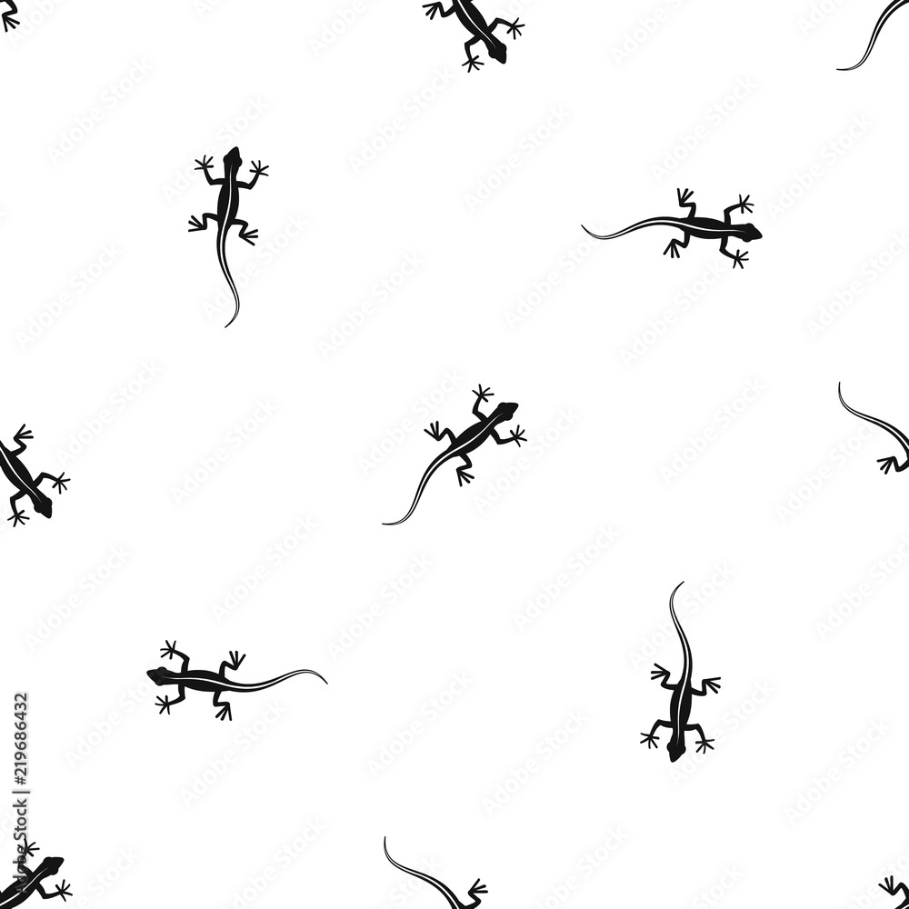 Poster lizard pattern repeat seamless in black color for any design. vector geometric illustration