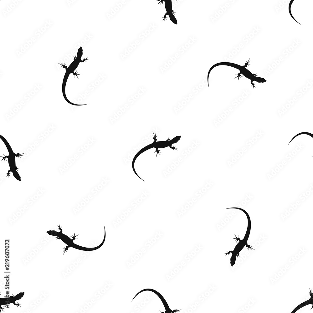 Poster lizard pattern repeat seamless in black color for any design. vector geometric illustration